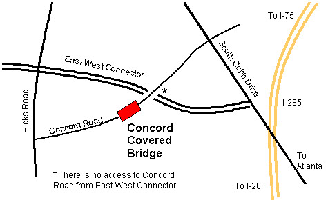 Concord Covered Bridge Map