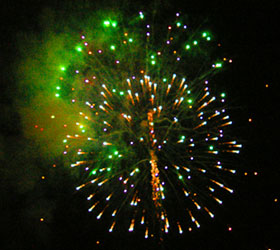 Fireworks at event