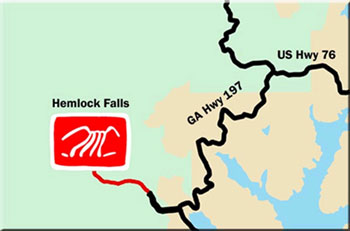 Hemlock Falls Waterfalls Map
