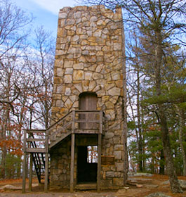 Historic Tower at Fort Mountain State Park