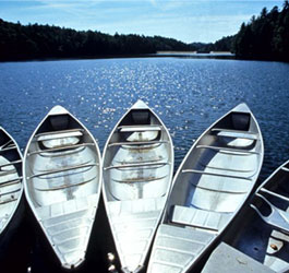 Canoes at Unicoi State Park