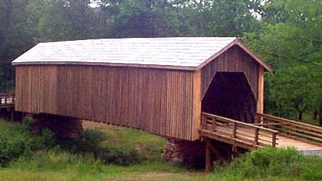 Auchumpkee Creek Covered Bridge near Thomaston, Georgia