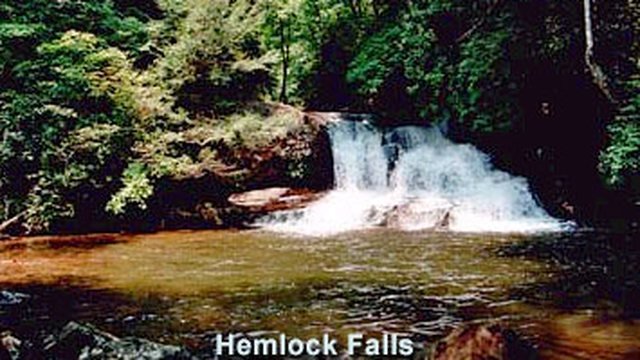 Hemlock Falls on Moccasin Creek in Rabun County, Georgia