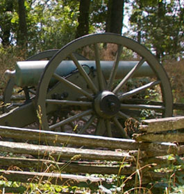 Civil War cannon in Kennesaw GA